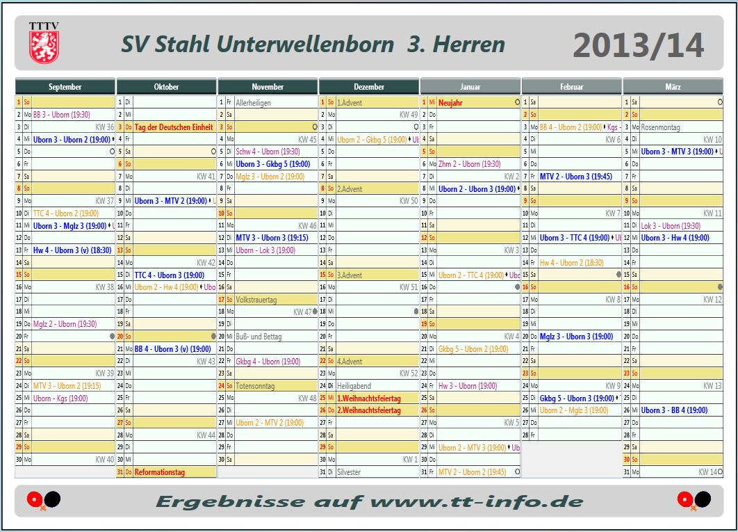 Papas Schichtplan